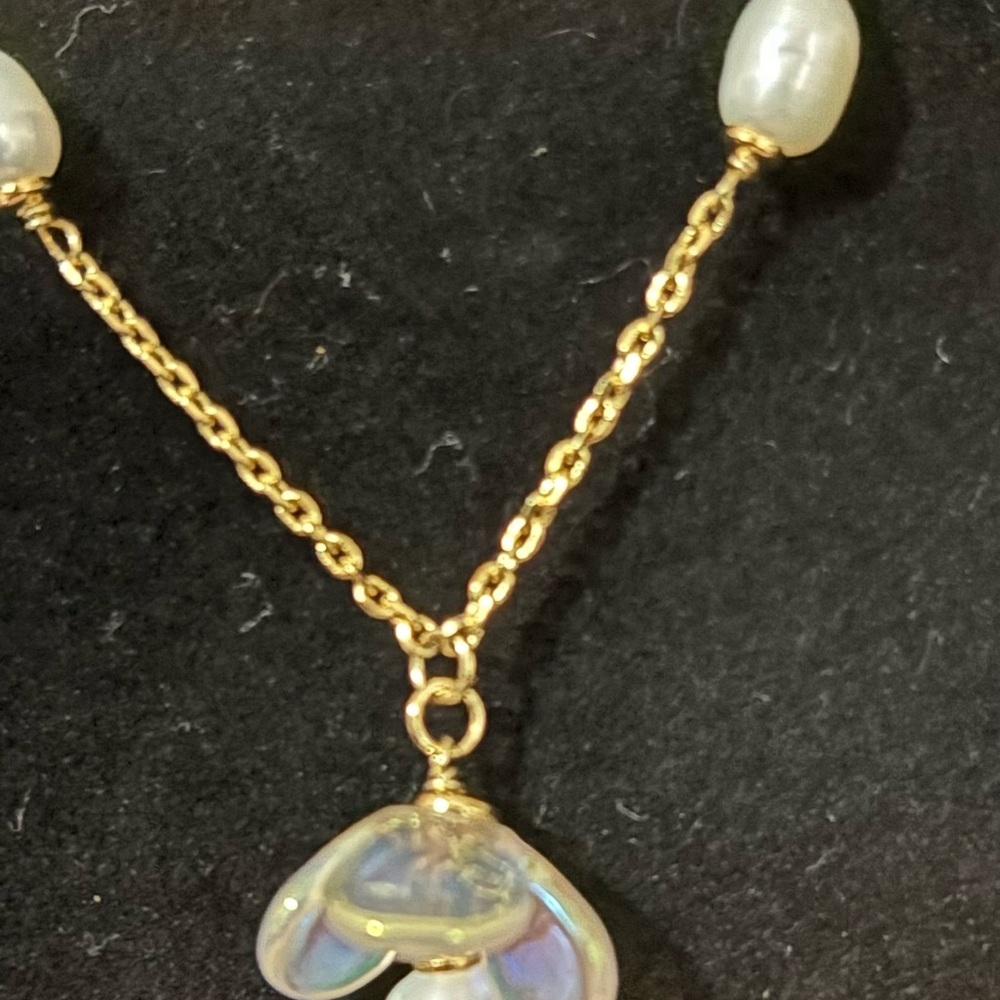 KATE SPADE - Painted Pearl Scatter Necklace. NWT - Picture 5 of 7
